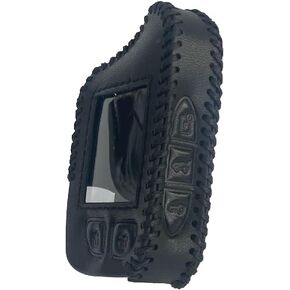 Tolxh #RFX-2W901-SS 2 Way Remote Leather Case（Black） Quality Durable New Replacement Parts for Compustar Prime 901