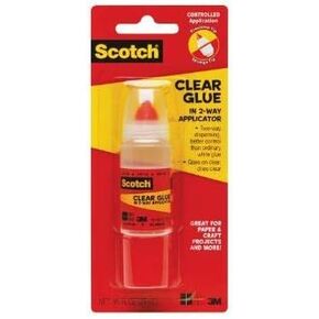 Scotch Clear Glue In 2-way Applicator .95 Ounces (Pack of 2)
