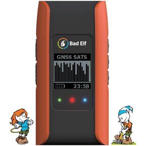 جهاز استقبال Bad Elf Flex® Mini القياسي GNSS (GPS/GLONASS/Galileo/BEIDOU)