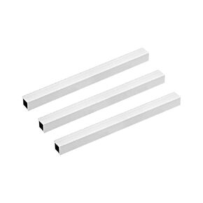 uxcell 6063 Aluminum Square Tube, 15mmx15mmx1.5mm Wall Thickness 200mm Length Seamless Straight Pipe Tubing 3 Pcs