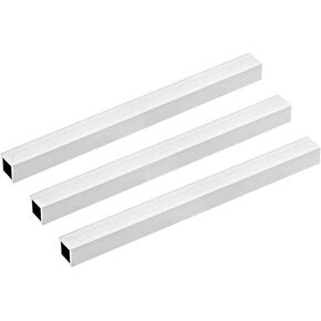 uxcell 6063 Aluminum Square Tube, 15mmx15mmx1.5mm Wall Thickness 200mm Length Seamless Straight Pipe Tubing 3 Pcs