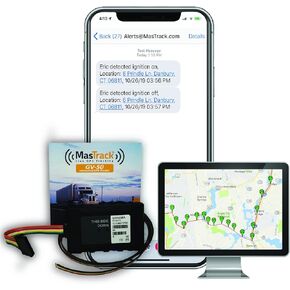 MasTrack - Hardwired Live GPS Tracker for Vehicle - Car Tracker Device Perfect for Any Vehicle, Truck, Fleet or Heavy Machinery - Simple Installation | Hardwired Unit only NO Service Included