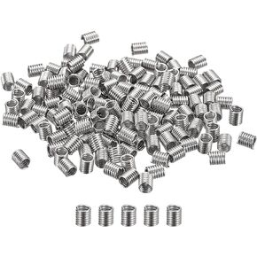 uxcell 150Pcs Cord End Caps, 4x6mm Coil Barrel Tube Crimp for DIY Jewelry Making, Eyeglass Chain Rubber Fixing Ends, Silver Tone