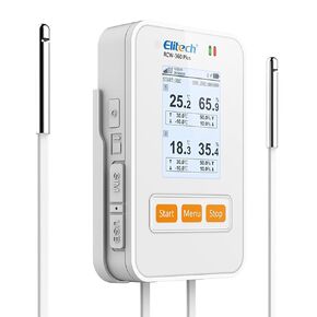 Elitech Wireless Digital Data Logger Remote Real-Time Temperature Humidity Monitor SIM Card Cloud Data Storage Internal T&H Probe WiFi Communication, RCW-360PW-TH (-4~140℉)