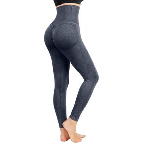 عاشق-الجمال عالية الخصر طماق للنساء جان نظرة الدنيم طماق سميكة وهمية جان البطن التحكم بعقب رفع Jegging in Kuwait