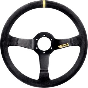 Sparco 015R345MSN Suede Steering Wheel , Black
