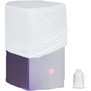 Skyour White 10"/12"/15" PA DJ Speaker Cover Scrim Stretchy Speaker Cover for Wedding Church Club (RSC128W)