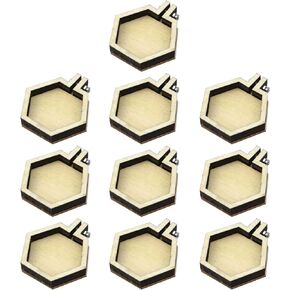 Dnyta 10pcs Mini Embroidered Hoop Round Tiny Cross Stitch Hoops for Art Craft Sewing Keychain Earrings Jewelry(1.6")