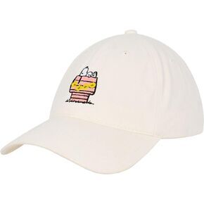 Concept One Peanuts Snoopy Dad Hat, Adult Baseball Cap with Curved Brim