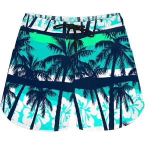 UNICEU Summer Beachwear Women's Drawstring Swim Trunks, Quick Dry Swim Shorts Surfing Trunks