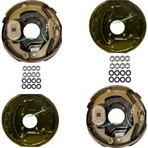 M-Parts Trailer Brakes – 2 Pair 10 inch Self Adjusting Electric Trailer Brakes, Trailer Brakes 3500lb Axle – Trailer Brake Kit, Trailer Brakes 10, 3500 lb Trailer Brakes, 10" X 2-1/4" Brake Assembly