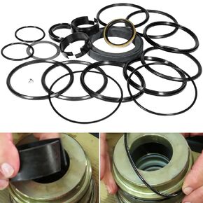 Swing Cylinder Seal Kit for Case 580CK Model 33 Backhoe Swing Cylinder 1966-1971 with Snap-in/Press-in Wiper (1 Set)