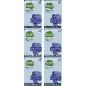 فوط ماكسي من الجيل السابع، خالية من الكلور، عادية، 24 وسادة (عبوة من 6 قطع) in Kuwait