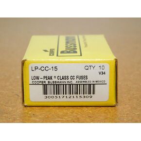 10 - NEW BUSSMANN LP-CC-15 FUSES LPCC15