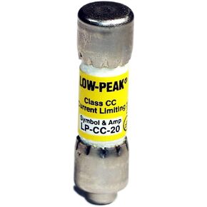 Bussmann LP-CC-20 Dual Element Class CC Rejection Current-Limiting Time Delay Fuse 20 Amp 600 Volt AC 300 Volt DC Low-Peak™