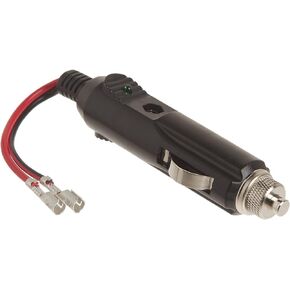 Roadpro 12V Fused Replacement Cigarette Lighter Plug with Leads (RPPS-225),Black