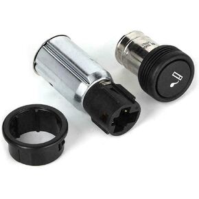 Cigarette Lighter Assembly include Element Knob Socket Power Outlet RING Trim Housing Fits E150 E250 E350 Escape Excursion Expedition F150 F250 F350 F450 Super Duty Fusion Mustang Ranger Taurus