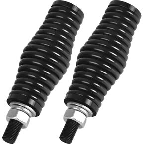Omotor 2pc Heavy-Duty Barrel Spring Mounting Base LED Whip Light Spring Black [M12 Mounting Hardware] CB Antenna Spring Mount for UTV ATV RZR SXS Truck Car Off Road Can Am
