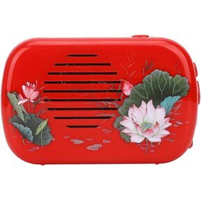 GLOGLOW Buddha Music Player Portable Buddha Machine Buddhist Prayer Machine 22 Songs Buddhist Supplies(Jujube Red)