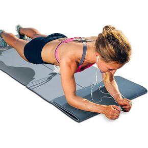 Gogokiwi Foldable Yoga Mat for Travel(1/4" & 1/2" Thick) - Non-slip, Eco-friendly, Lightweight Folding Exercise Mat, Portable for Home Gym and Outdoor Pilates