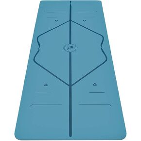 Liforme Travel Yoga mat – Patented Alignment System, Warrior-Like Grip, Non-Slip, Eco-Friendly, Ultra-Lightweight and Sweat Resistant, Made with Natural Rubber
