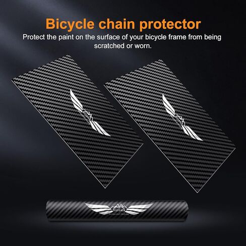 NICEDACK Bike Chainstay Protector, Cycling Bike Chain Guard Decal Stickers Chainstay Bicycle Frame Tape Guard for Mountain Bike Chain Protective Front Fork Protective in Saudi Arabia