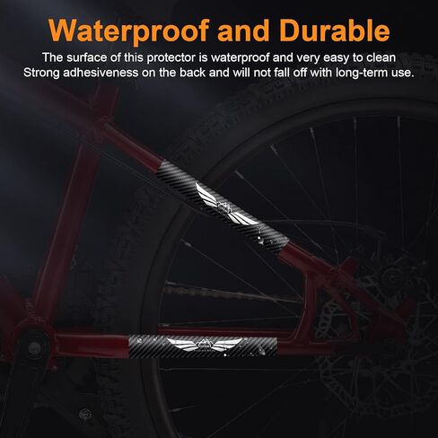 NICEDACK Bike Chainstay Protector, Cycling Bike Chain Guard Decal Stickers Chainstay Bicycle Frame Tape Guard for Mountain Bike Chain Protective Front Fork Protective in Saudi Arabia