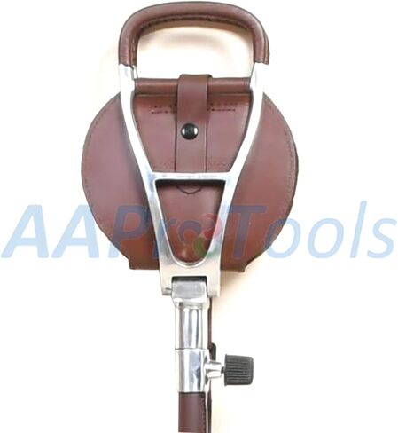 AAProTools Adjustable Antique Brown Shooting Stick | Very Durable Heavy Duty Big Size Leather Seat Folding Chairs | Polo Fishing Golf Seat Stick | Lightweight Hiking Walking Sticks in Saudi Arabia