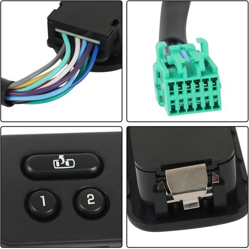 Black Front Left Seat Heater Switch Replacement for 2003-2007 Chevrolet Chevy Silverado GMC Sierra 901-200 15116863 15169669 15179137 1S11219 DS3092 S51915 SW8419 in Saudi Arabia