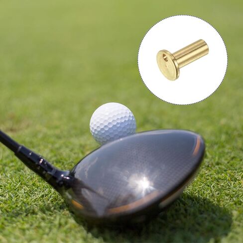 M METERXITY 3 Pack Golf Brass Tip Weight - Carbon Wood Iron Steel Shafts Plug Weight Tip Accessories, Light & Portable, Apply to Golf Club (12.7x8.5-mm, Copper) in Kuwait