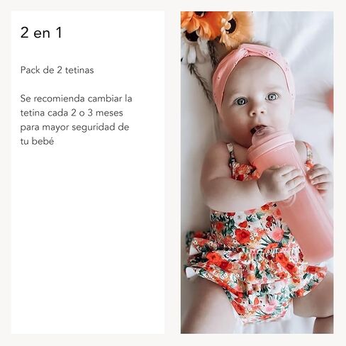 حلمة Twistshake Sippy Spout لعمر أكثر من 4 أشهر - حلمة أطفال فاخرة من السيليكون خالية من مادة BPA، عدد 2 (عبوة من قطعة واحدة) in Kuwait