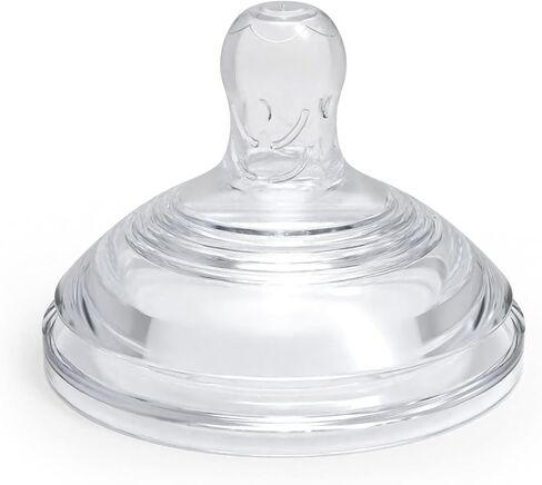 حلمات بديلة لزجاجة دكتور تالبوت المصنوعة من السيليكون المضادة للمغص - زجاجة أطفال مضادة للمغص - مستلزمات تغذية لحديثي الولادة - (عبوة من قطعتين) حلمات بديلة ناعمة مرنة سريعة التدفق - أكثر من 6 أشهر in Kuwait