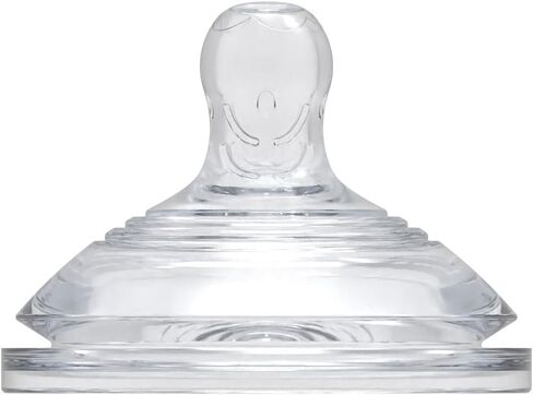 حلمات بديلة لزجاجة دكتور تالبوت المصنوعة من السيليكون المضادة للمغص - زجاجة أطفال مضادة للمغص - مستلزمات تغذية لحديثي الولادة - (عبوة من قطعتين) حلمات بديلة ناعمة مرنة سريعة التدفق - أكثر من 6 أشهر in Kuwait