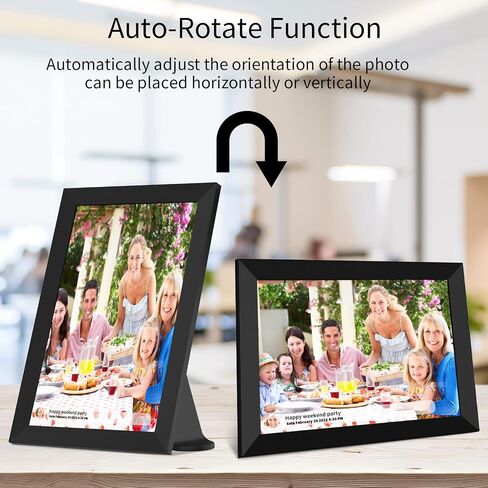 إطار صور رقمي واي فاي ذكي مقاس 10.1 بوصة من Frameo وشاشة لمس IPS 1280x800 IPS، تدوير تلقائي للصورة والمناظر الطبيعية، سهل الإعداد. تخزين 32 جيجابايت، مشاركة الصور ومقاطع الفيديو في أي مكان عبر تطبيق Frameo المجاني مدى الحياة in Kuwait