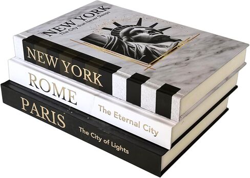 Decorative Books for Home Decor I Libros Decorativos Set with Blank Pages, Coffee Table Decor,Home Bookshelf Decor, Adornos para Sala Modernos, Room Decor Aesthetic, Faux Books, Books for Decor in Saudi Arabia