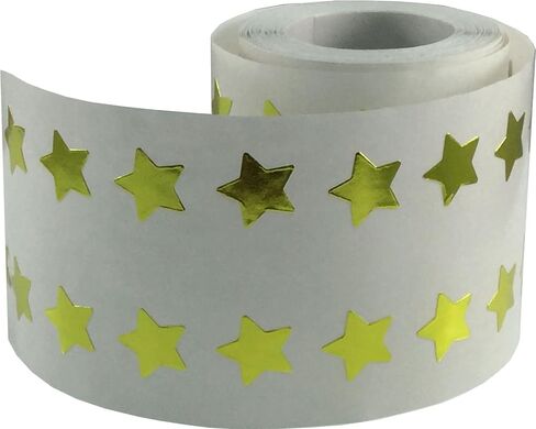 White Star Shape Stickers 0.50 Inch 1,000 Adhesive Labels in Saudi Arabia