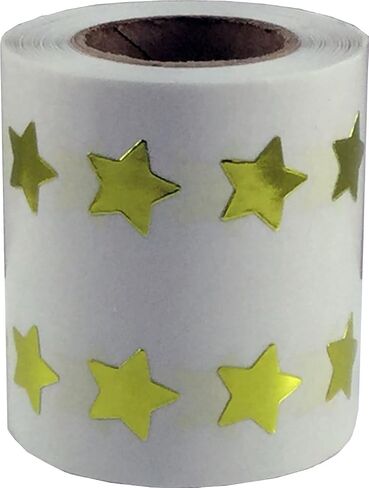 White Star Shape Stickers 0.50 Inch 1,000 Adhesive Labels in Saudi Arabia