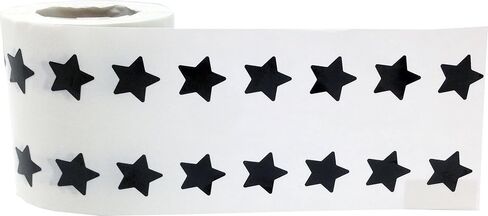 White Star Shape Stickers 0.50 Inch 1,000 Adhesive Labels in Saudi Arabia