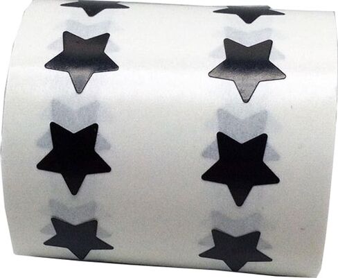 White Star Shape Stickers 0.50 Inch 1,000 Adhesive Labels in Saudi Arabia