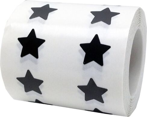 White Star Shape Stickers 0.50 Inch 1,000 Adhesive Labels in Saudi Arabia