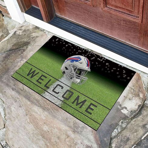 FANMATS 19936 Buffalo Bills Crumb Rubber Outdoor Door Mat - 18in. x 30in. in Saudi Arabia