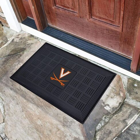 FANMATS 13251 Virginia Cavaliers Heavy Duty Vinyl Medallion Outdoor Door Mat - 19.5in. x 31in. in Saudi Arabia