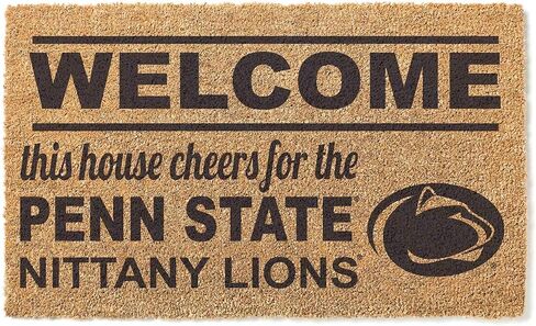 KH Sports Fan Penn State Nittany Lions Welcome Team Coir Doormat, Multi in Saudi Arabia