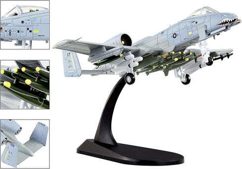 Busyflies نموذج طائرة مقاتلة 1:100 A-10 Thunderbolt II Warthog Attack نموذج طائرة مقاتلة Diecast نموذج طائرة عسكرية للمجموعة والهدايا (A-10A) in Kuwait