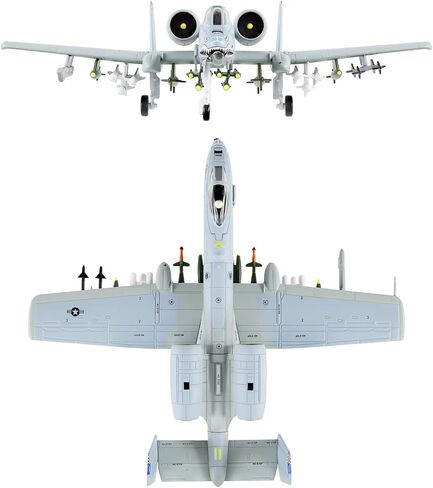 Busyflies نموذج طائرة مقاتلة 1:100 A-10 Thunderbolt II Warthog Attack نموذج طائرة مقاتلة Diecast نموذج طائرة عسكرية للمجموعة والهدايا (A-10A) in Kuwait
