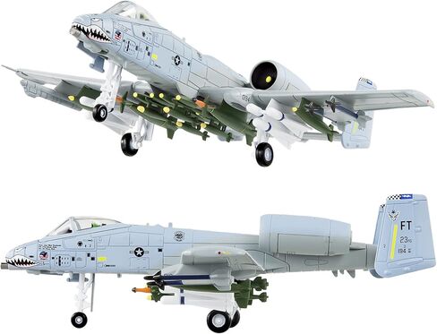 Busyflies نموذج طائرة مقاتلة 1:100 A-10 Thunderbolt II Warthog Attack نموذج طائرة مقاتلة Diecast نموذج طائرة عسكرية للمجموعة والهدايا (A-10A) in Kuwait