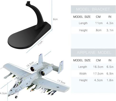 Busyflies نموذج طائرة مقاتلة 1:100 A-10 Thunderbolt II Warthog Attack نموذج طائرة مقاتلة Diecast نموذج طائرة عسكرية للمجموعة والهدايا (A-10A) in Kuwait