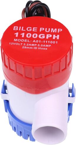 Czomoizc 27DA Standard Bilge Pump with ID Hose 29mm 1100GPH 12V in Saudi Arabia