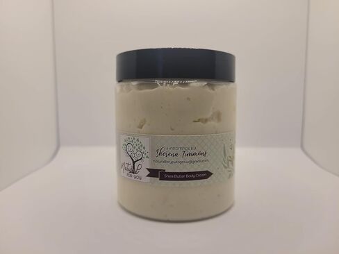 Natural for You by Sherena Shea Butter Body Cream 8 oz Handmade Shea Butter Coconut Oil Cocoa Butter Sweet Almond Oil Moisturizer Eczema Psoriasis in Saudi Arabia