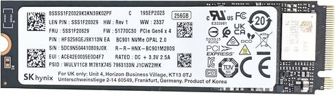 OEM SK HYNIX HFS256GEJ9X113N 256GB M.2 PCIe NVME GEN 4 محرك الحالة الصلبة SSD 2280 M Key in Kuwait